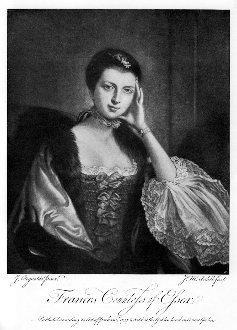 Frances, gravin van Essex, 1757, 1905 door James McArdell