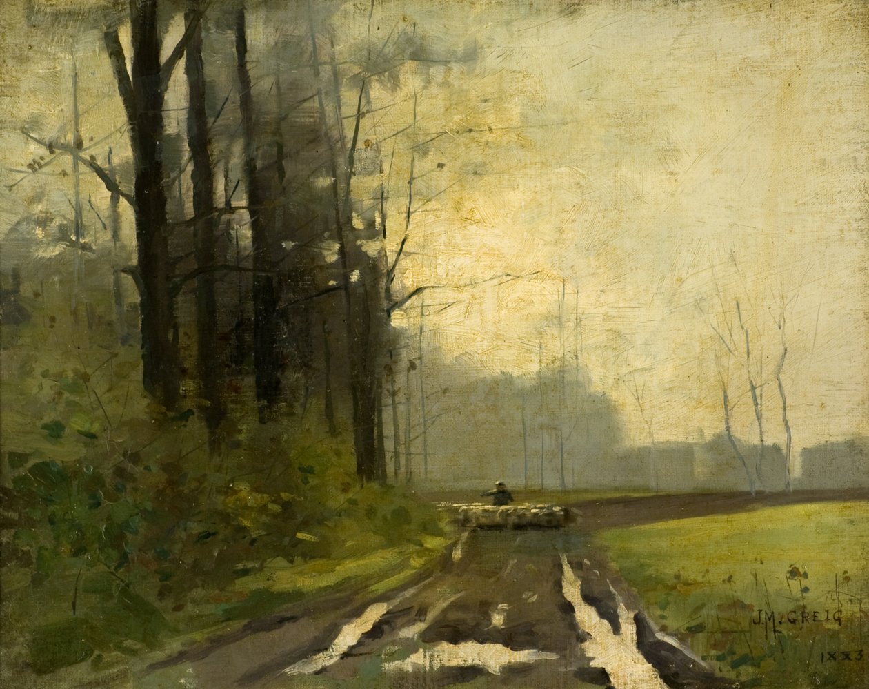 Landschap in Frankrijk door James McGavin Greig