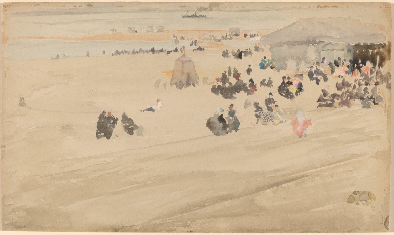 Strandscène door James Abbott McNeill Whistler