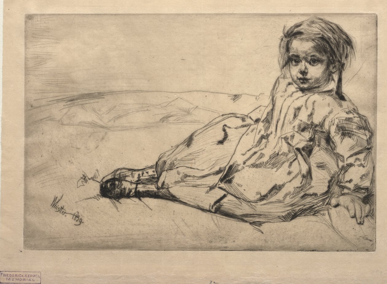 Bibi Valentin door James Abbott McNeill Whistler