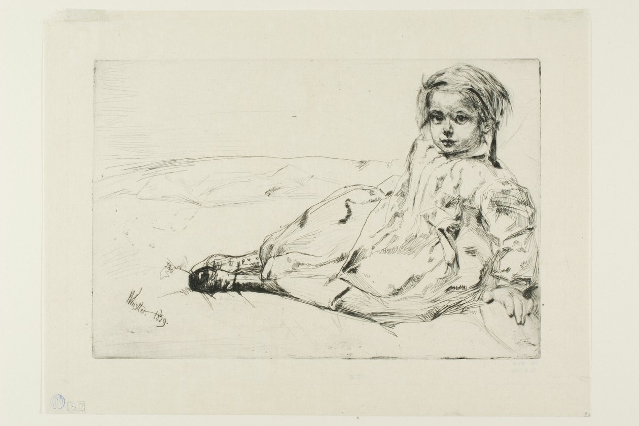 Bibi Valentin door James Abbott McNeill Whistler