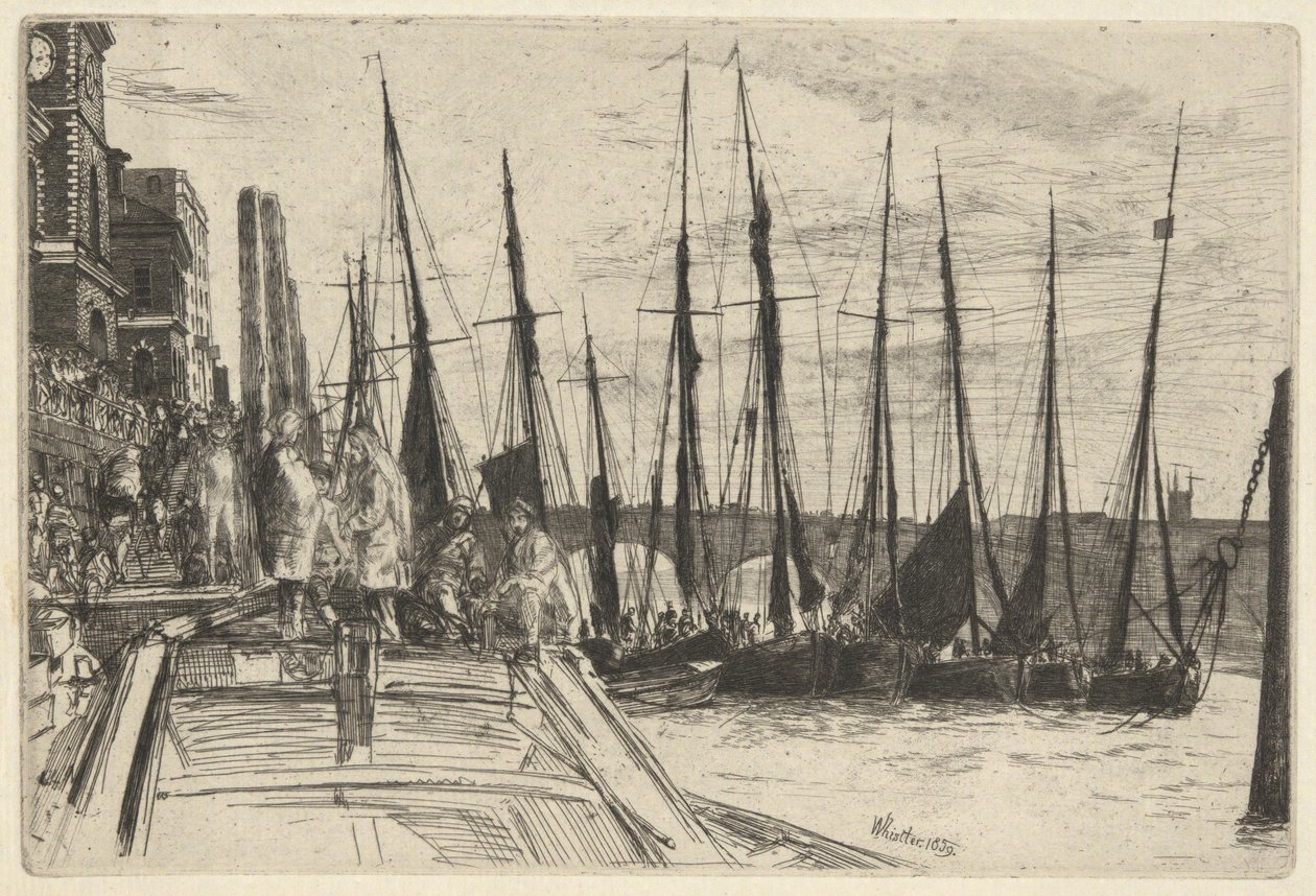 Billingsgate door James Abbott McNeill Whistler