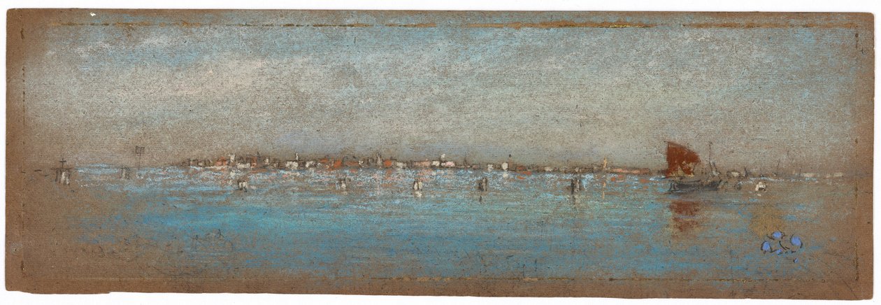 Blauw en Zilver—De Eilanden, Venetië door James Abbott McNeill Whistler