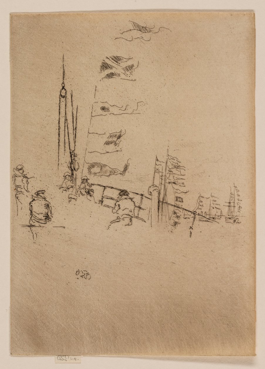 Vlaggetjes door James Abbott McNeill Whistler