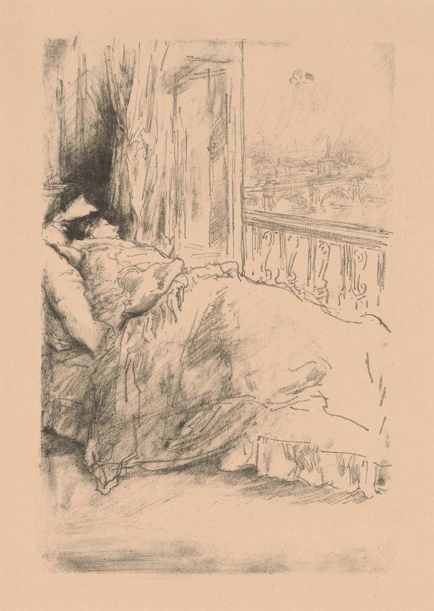 Bij het balkon door James Abbott McNeill Whistler