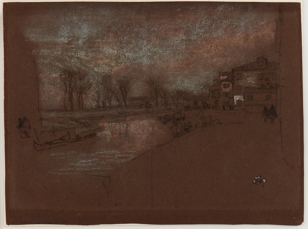 Campo Sta. Marta—Winteravond door James Abbott McNeill Whistler