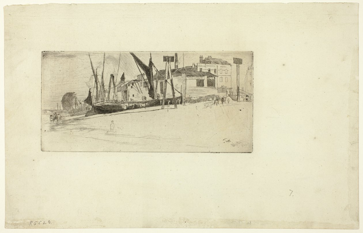 Chelsea Wharf door James Abbott McNeill Whistler