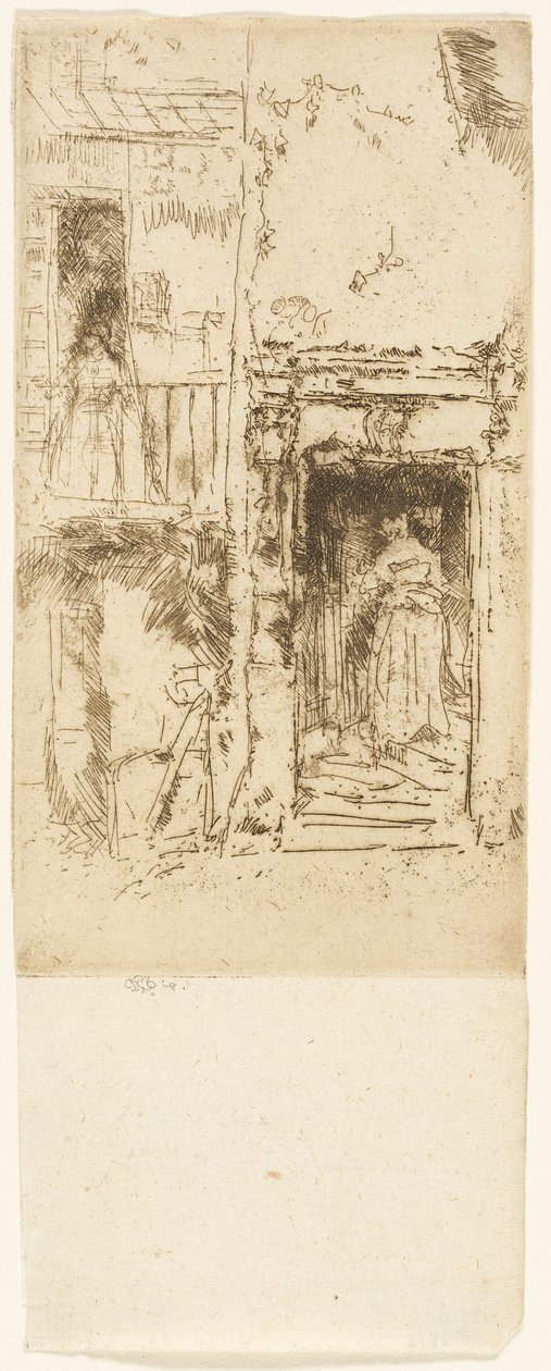 Deur, stallen - Loches door James Abbott McNeill Whistler