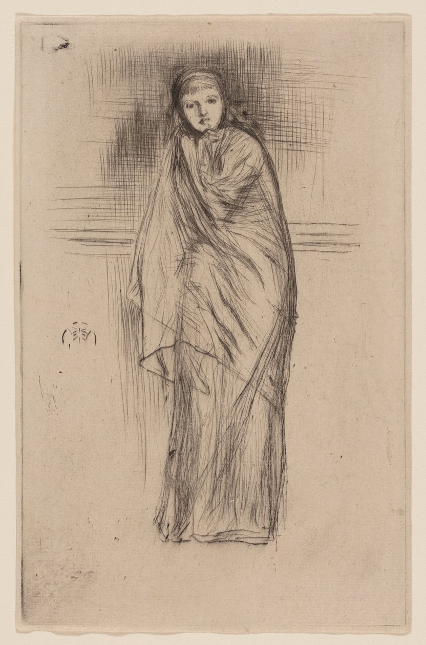 Geklede Model door James Abbott McNeill Whistler