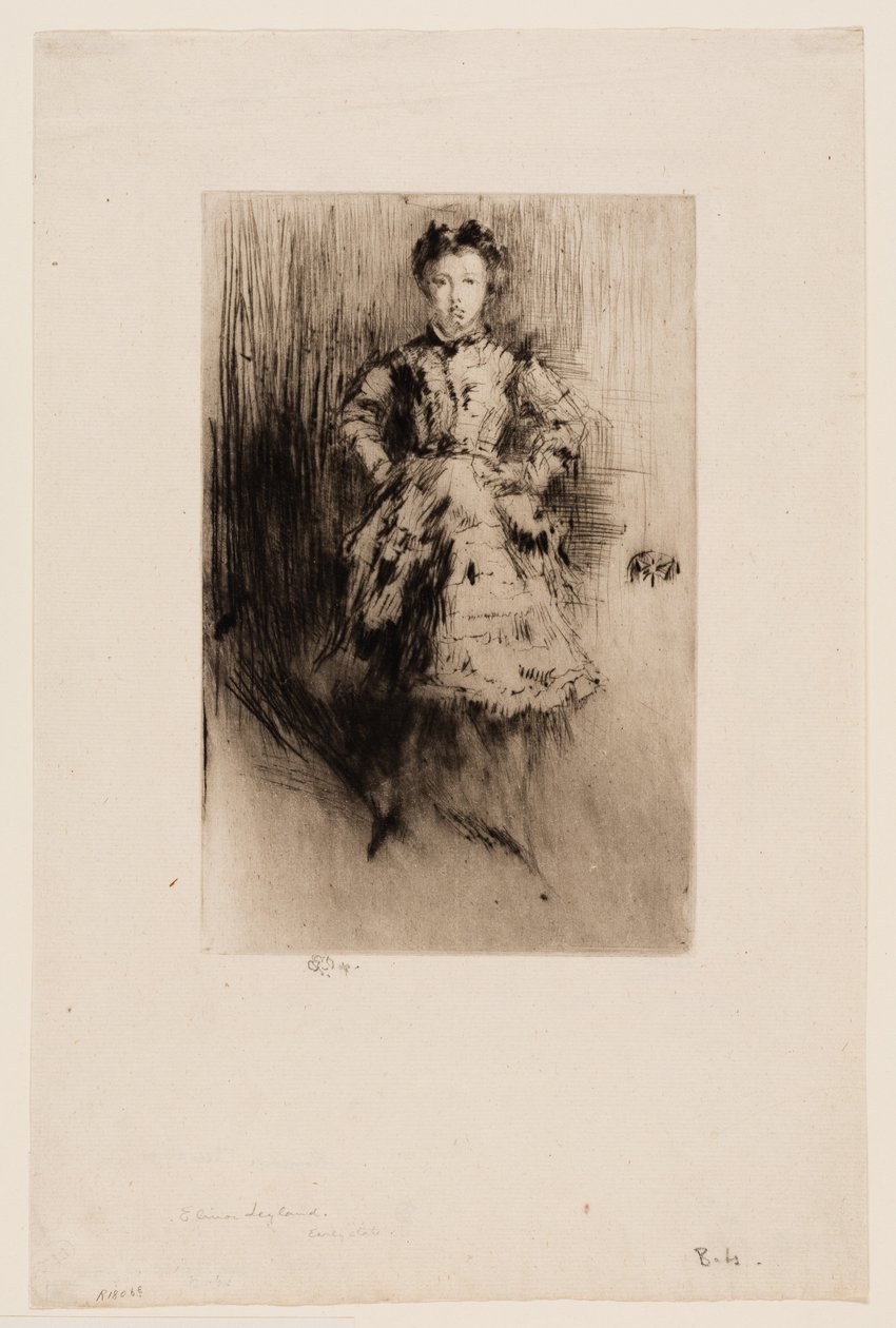 Elinor Leyland door James Abbott McNeill Whistler