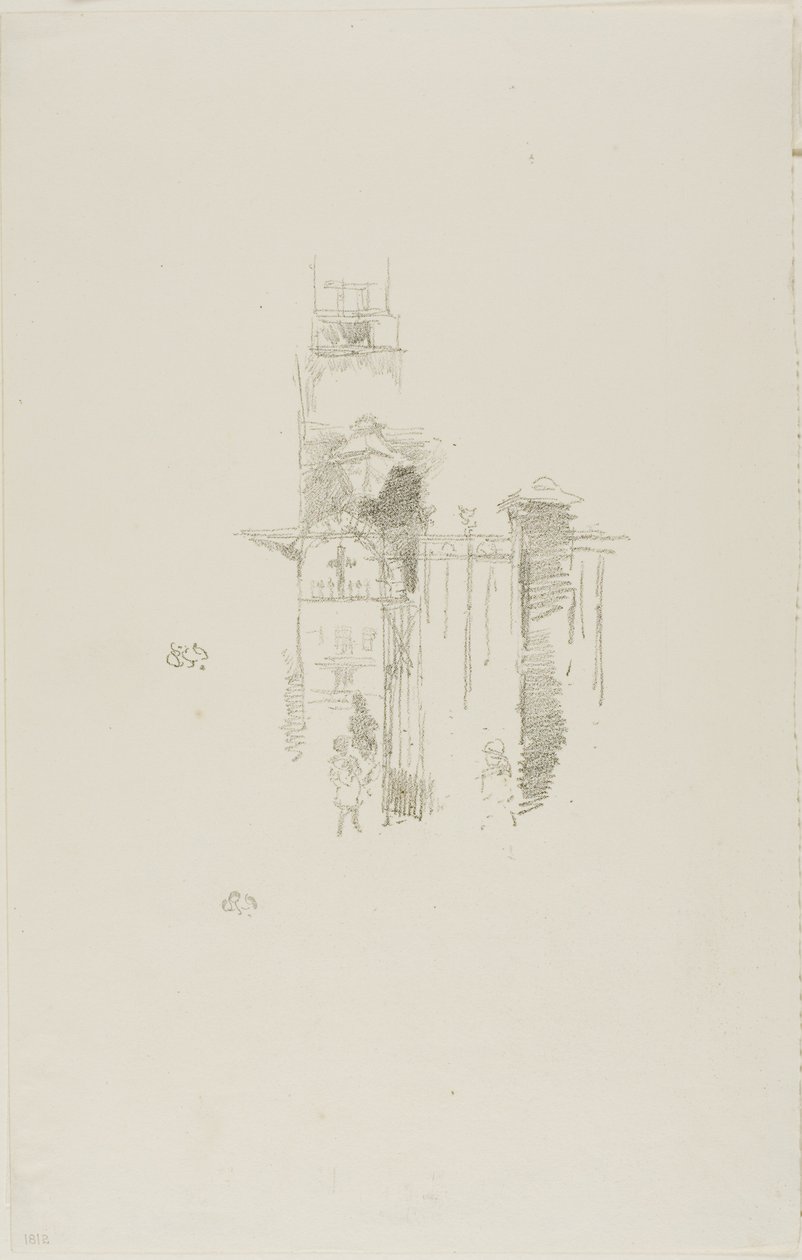 Ingangspoort door James Abbott McNeill Whistler