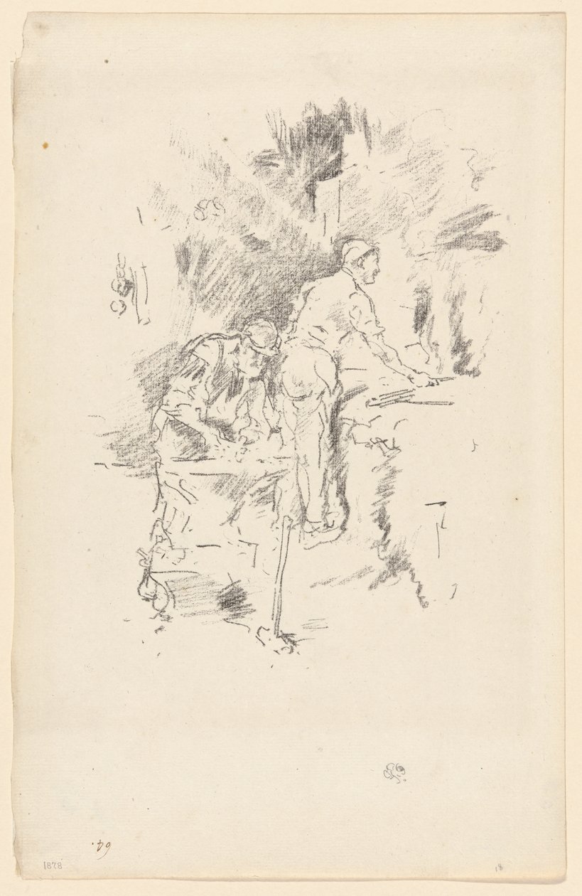 Vader en zoon door James Abbott McNeill Whistler