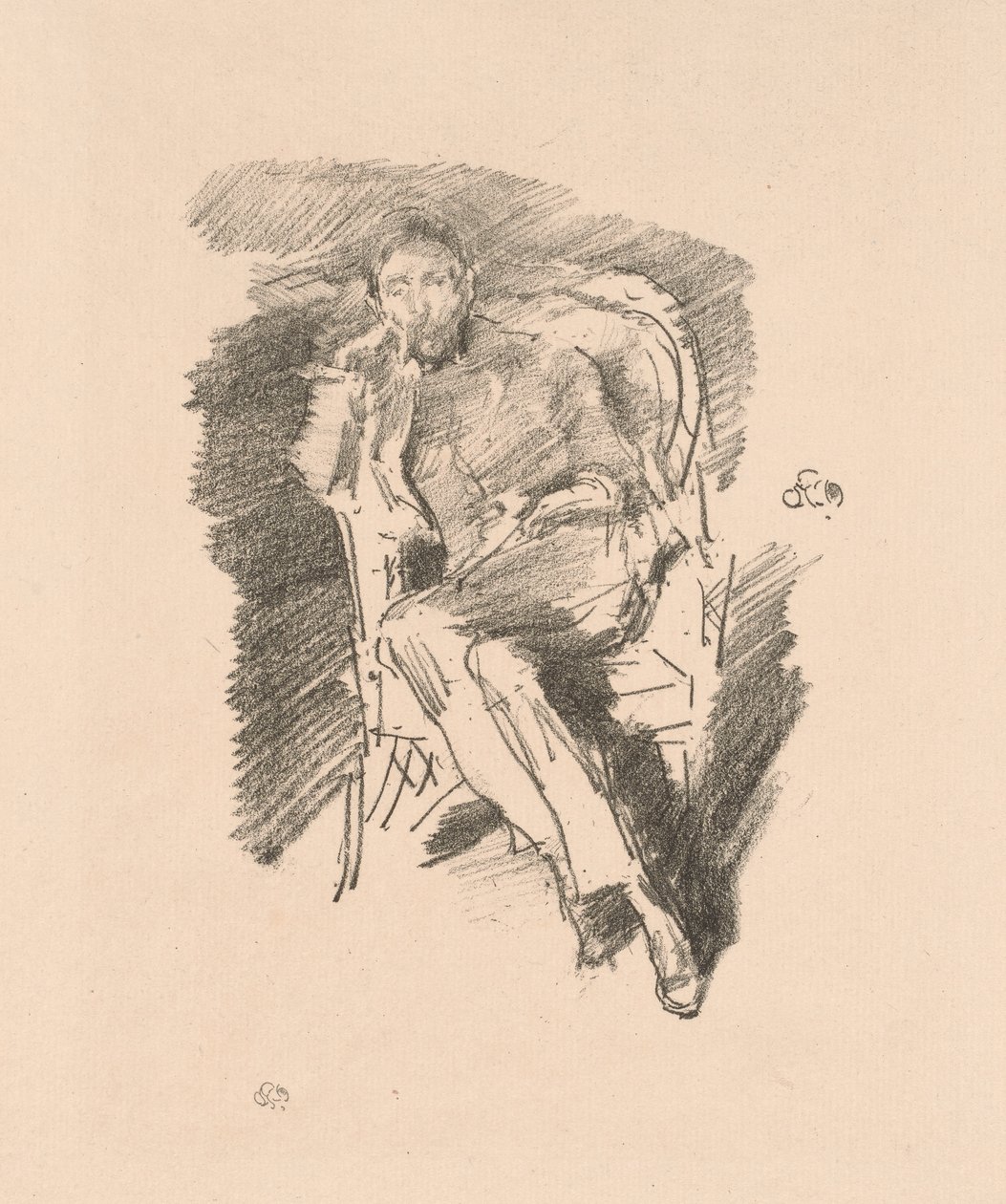 Vuur: Joseph Pennell, nr. 2 door James McNeill Whistler