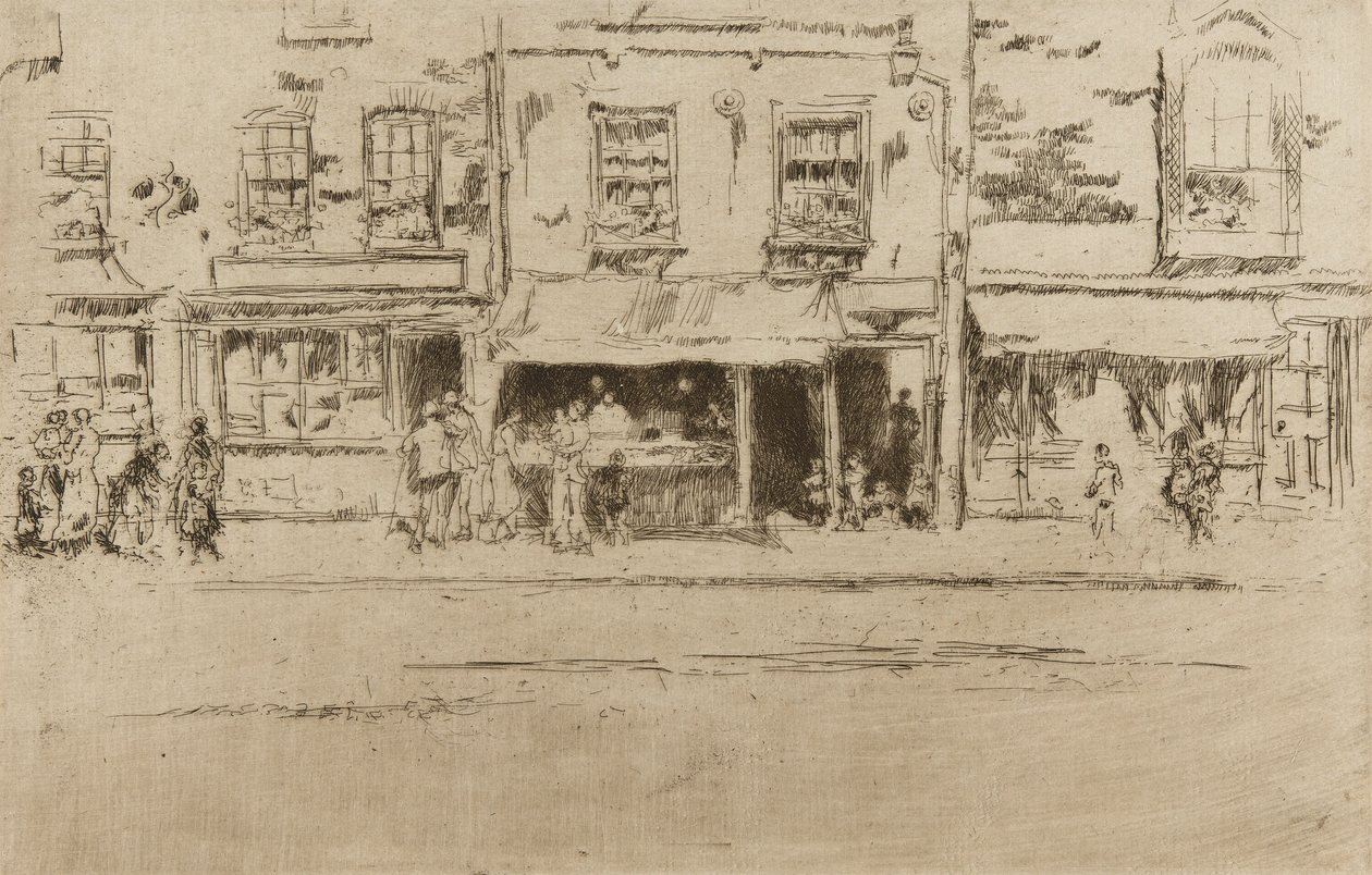 Viswinkel, Chelsea door James Abbott McNeill Whistler