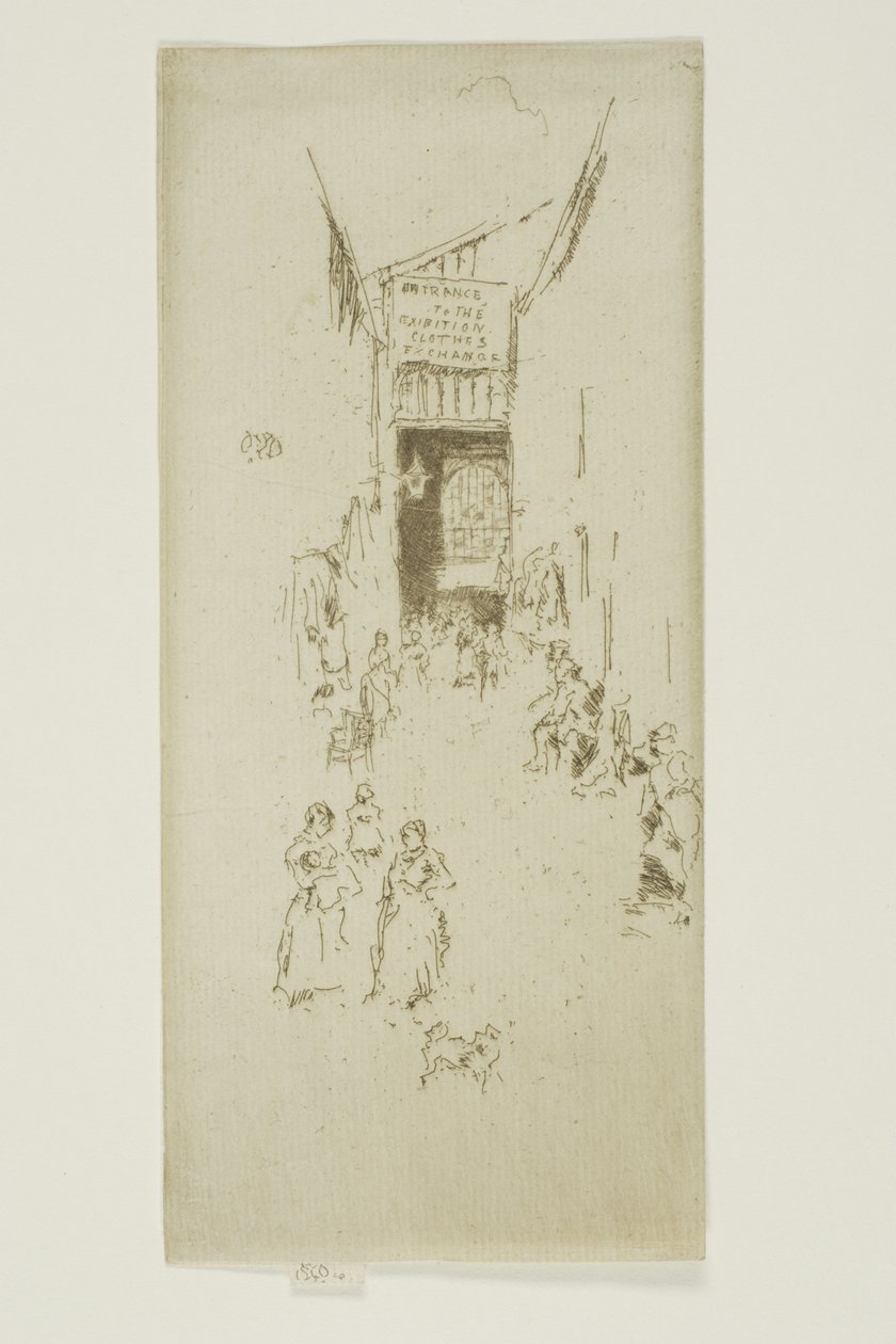 Fleur-de-lys Passage door James Abbott McNeill Whistler