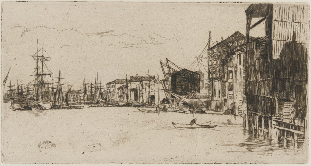 Vrijhandelskade door James Abbott McNeill Whistler