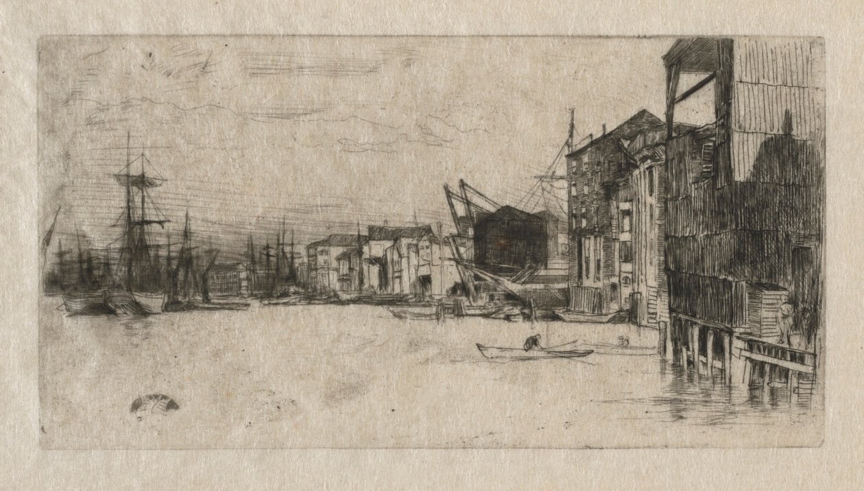 Vrijhandelshaven door James McNeill Whistler