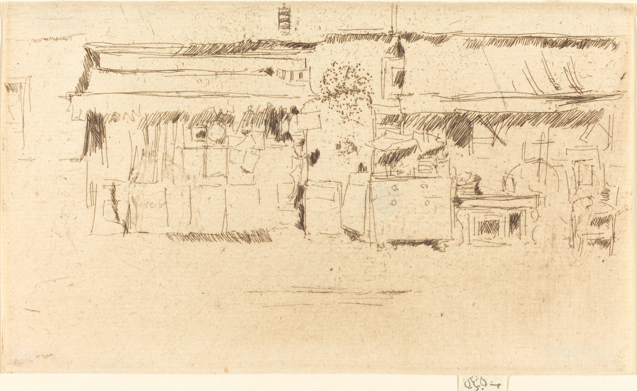 Meubelwinkel door James Abbott McNeill Whistler