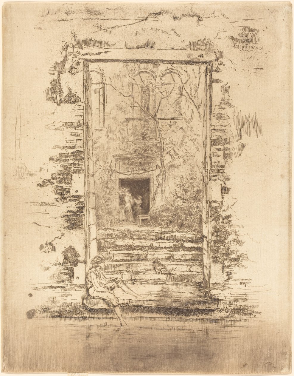 Tuin door James Abbott McNeill Whistler