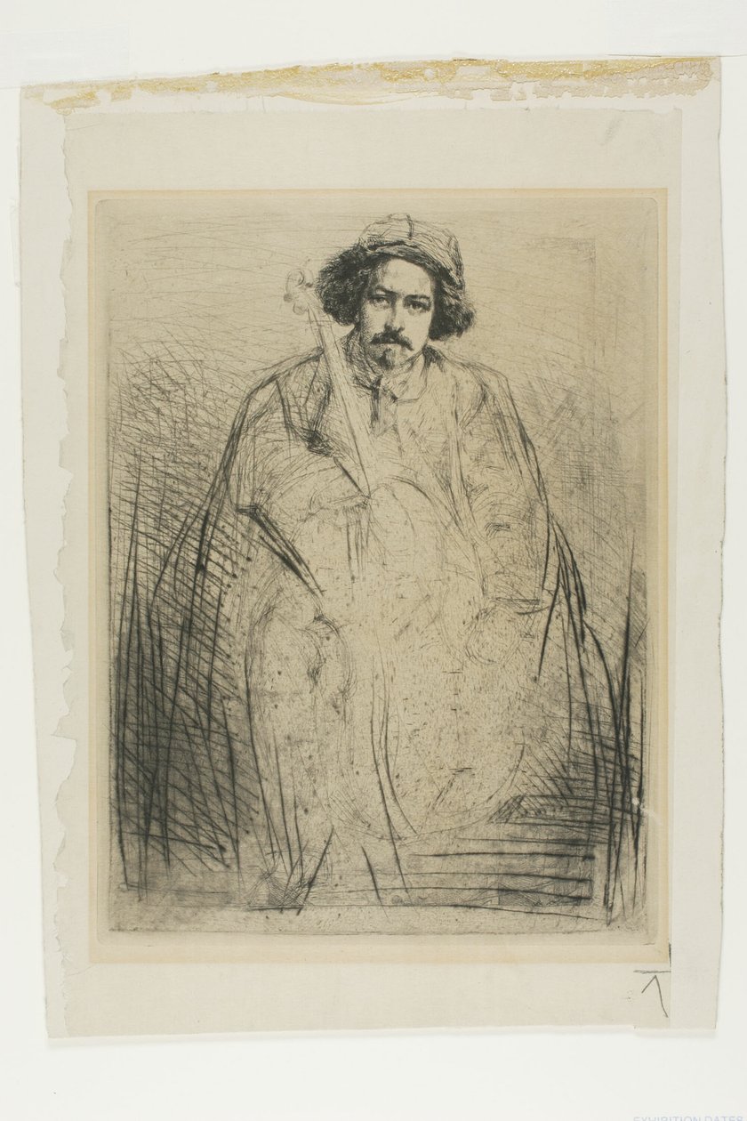 J. Becquet, Beeldhouwer door James Abbott McNeill Whistler