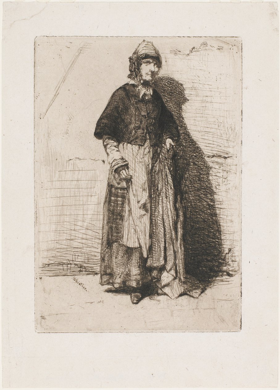 La Mère Gérard door James Abbott McNeill Whistler