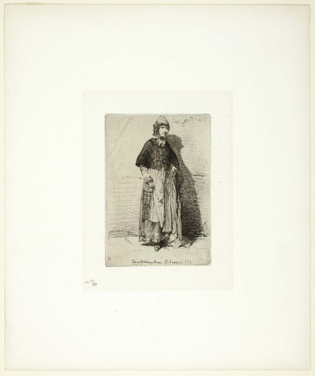 La Mère Gérard door James Abbott McNeill Whistler