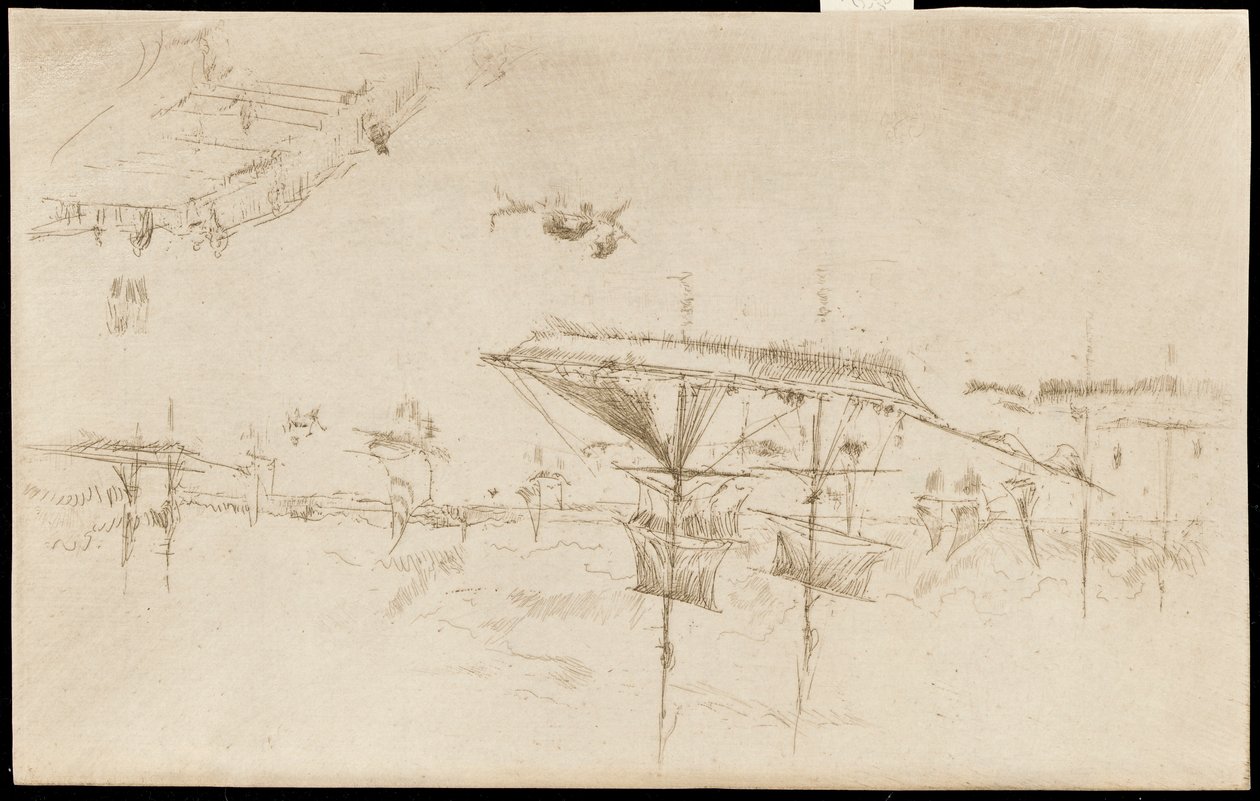 Lagune-Middag door James Abbott McNeill Whistler