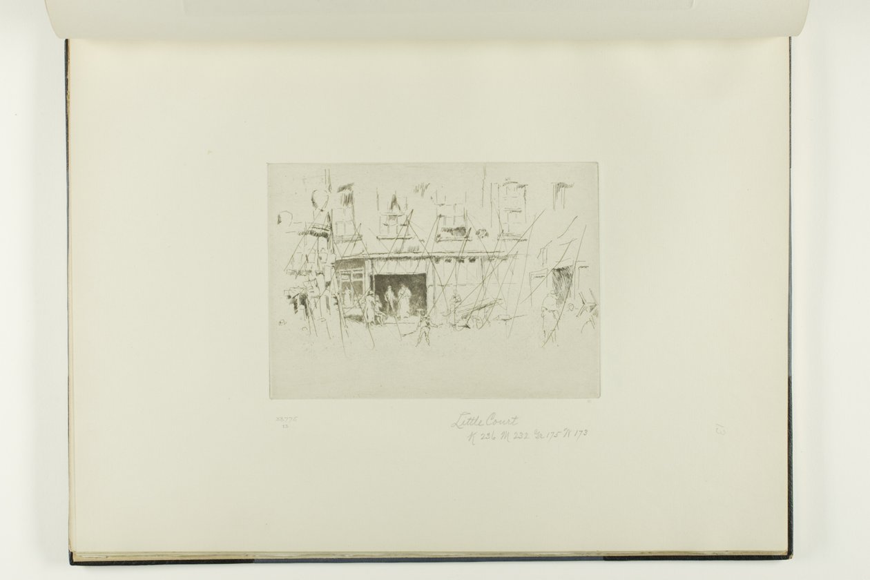 Klein Hof door James McNeill Whistler