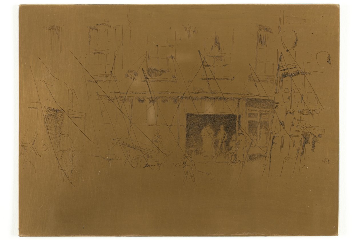 Klein Hof door James McNeill Whistler