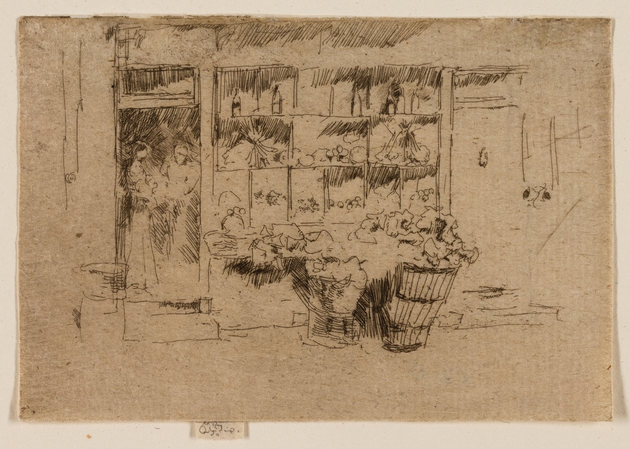 Kleine groentewinkel, Chelsea door James McNeill Whistler