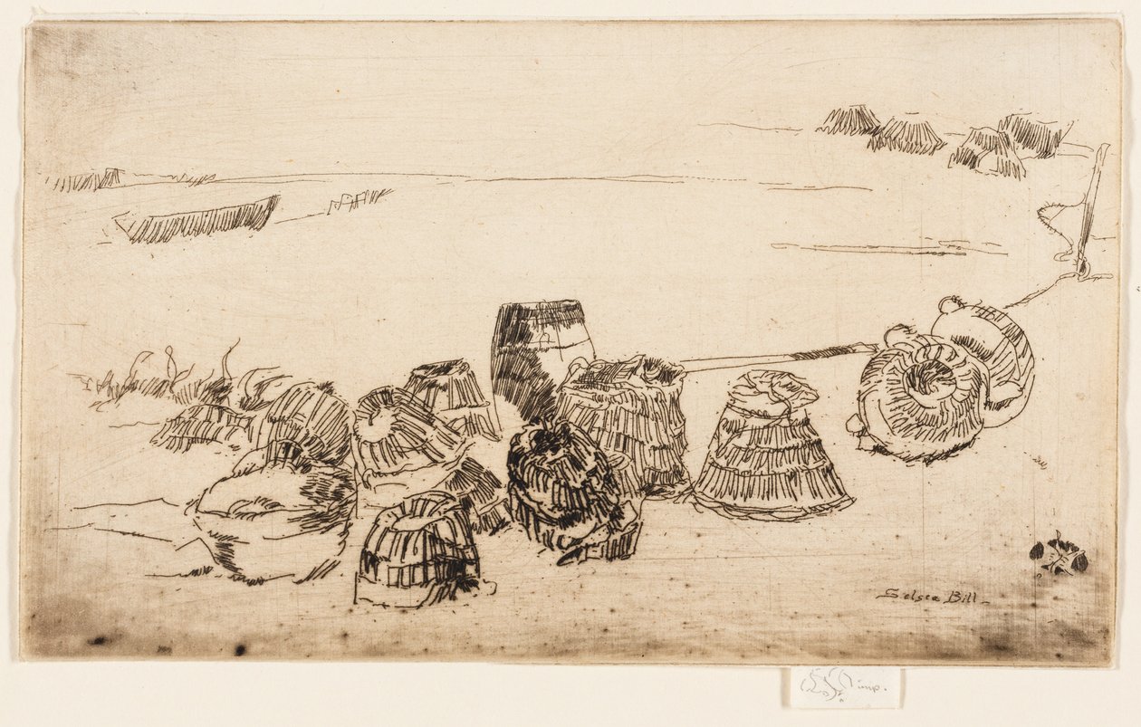 Kreeftenpotten - Selsea Bill door James Abbott McNeill Whistler