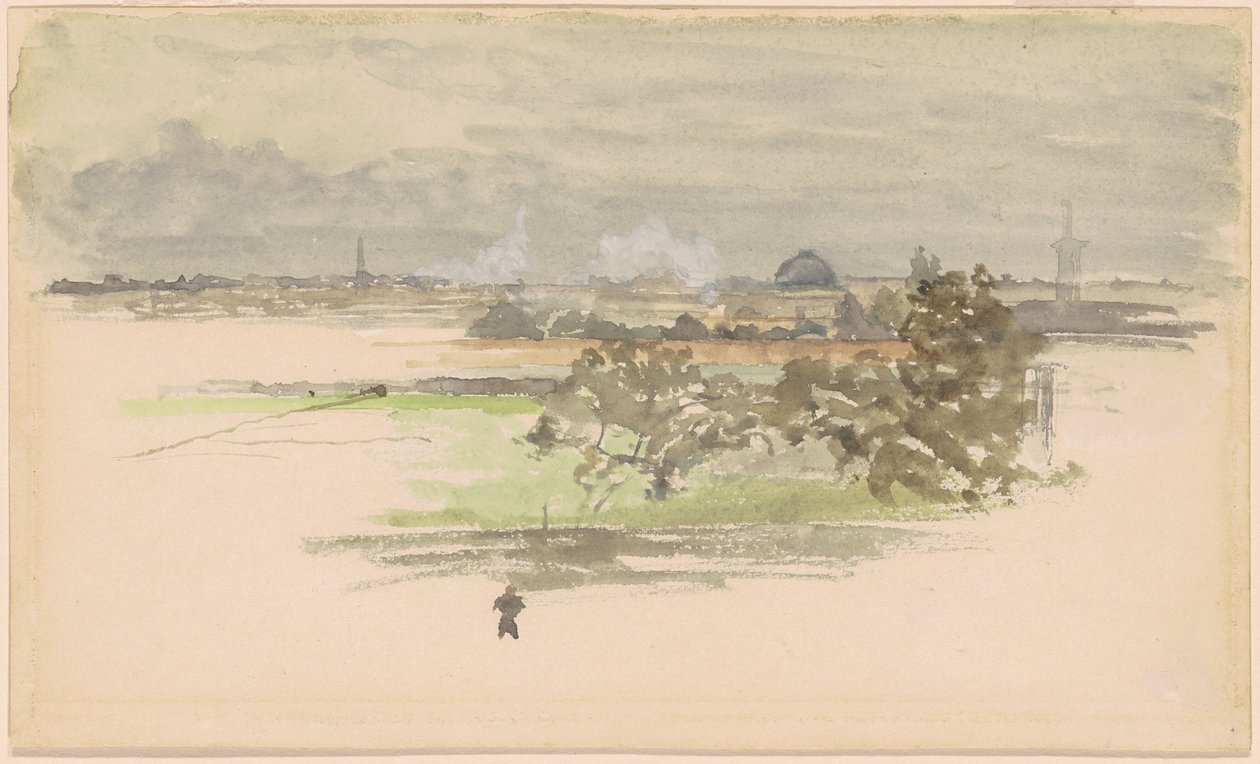 Moeras in Zeeland door James Abbott McNeill Whistler
