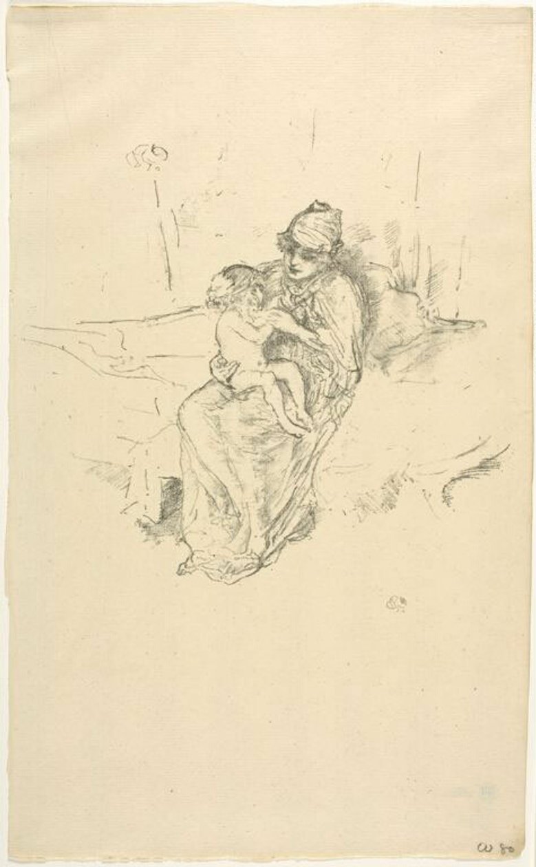 Moeder en kind nr. 1 door James McNeill Whistler