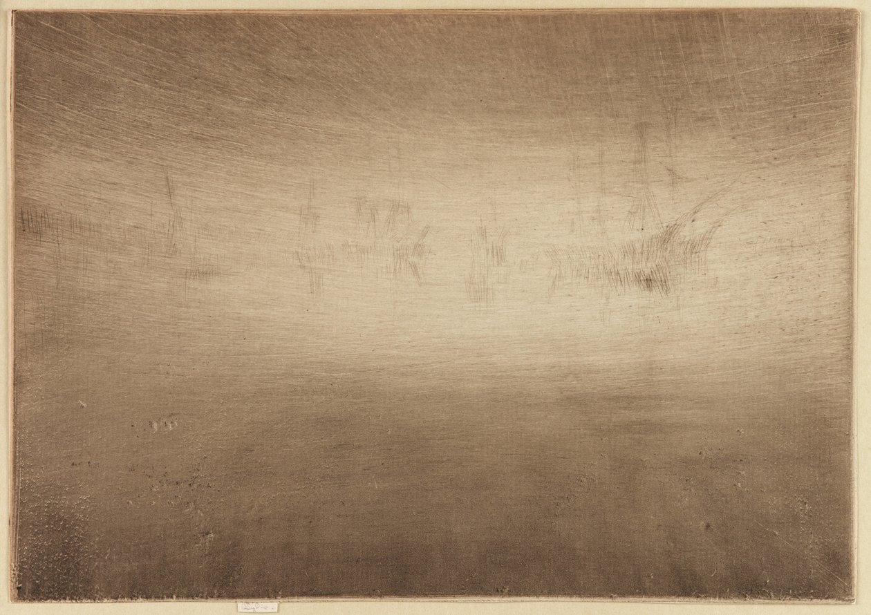 Nocturne Scheepvaart door James Abbott McNeill Whistler