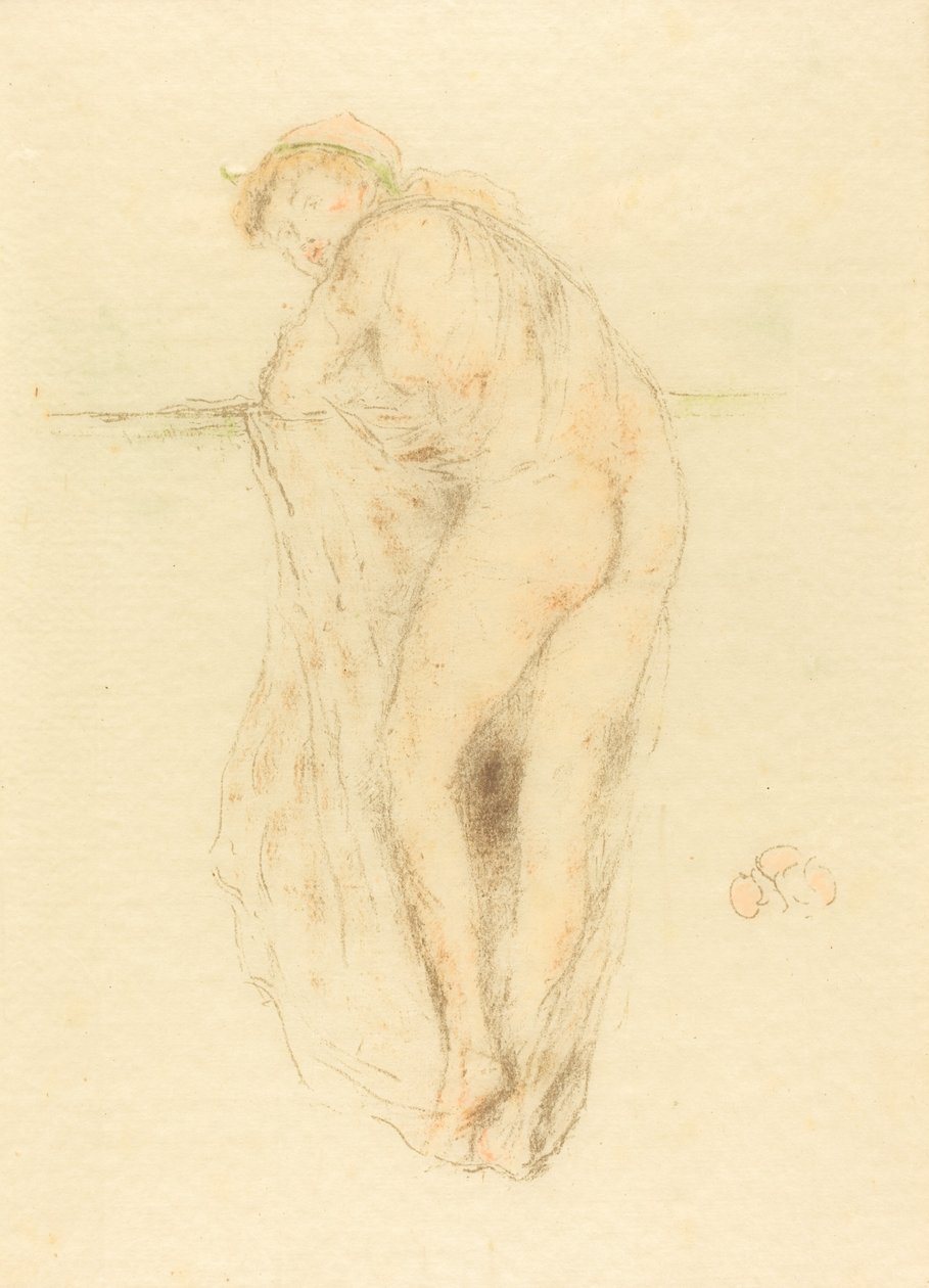 Naakt Model, Achteraanzicht door James Abbott McNeill Whistler