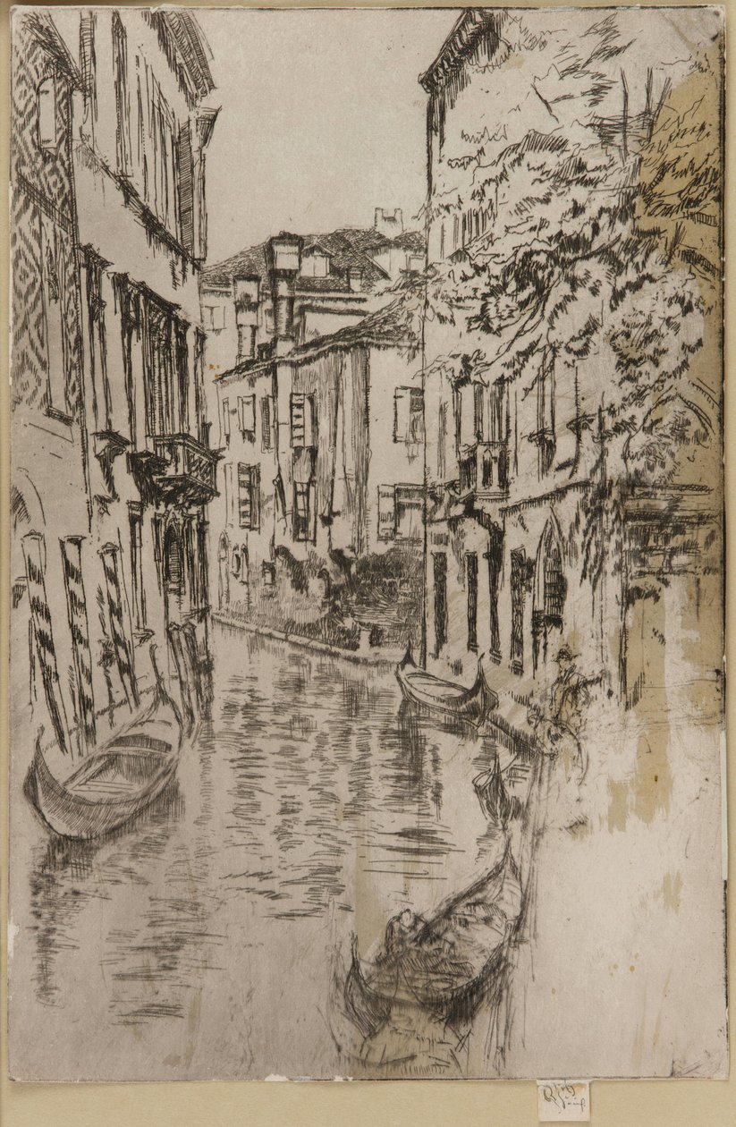 Rustig kanaal door James Abbott McNeill Whistler