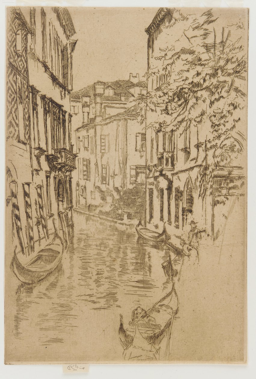 Rustig kanaal door James Abbott McNeill Whistler
