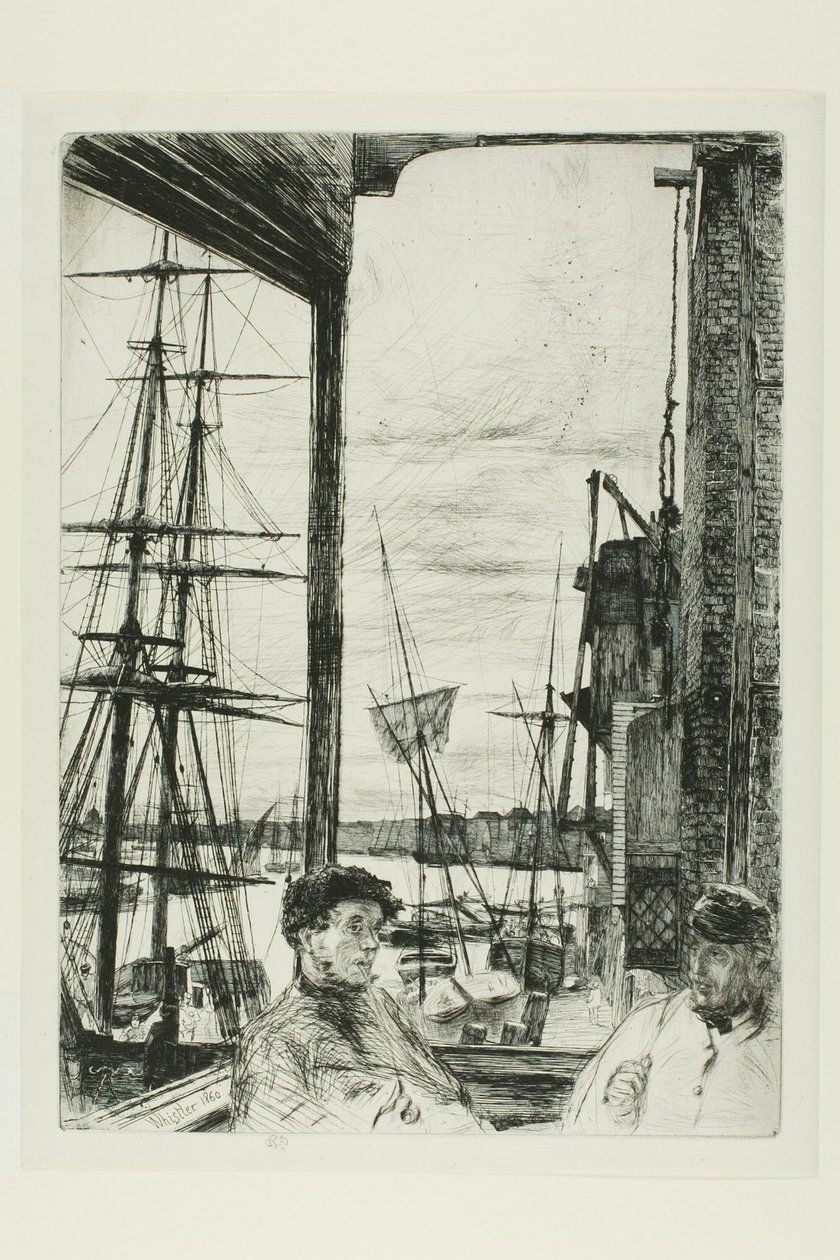 Rotherhithe door James Abbott McNeill Whistler