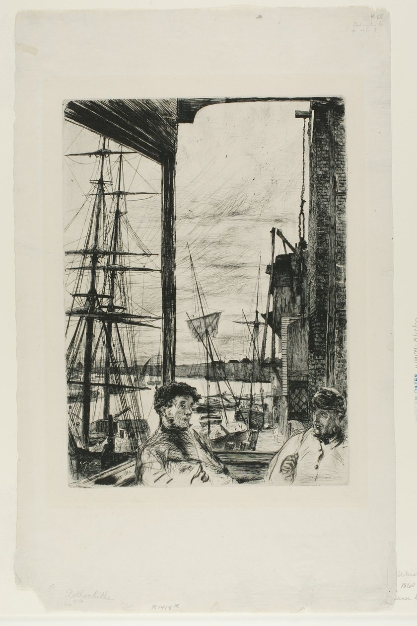 Rotherhithe door James Abbott McNeill Whistler