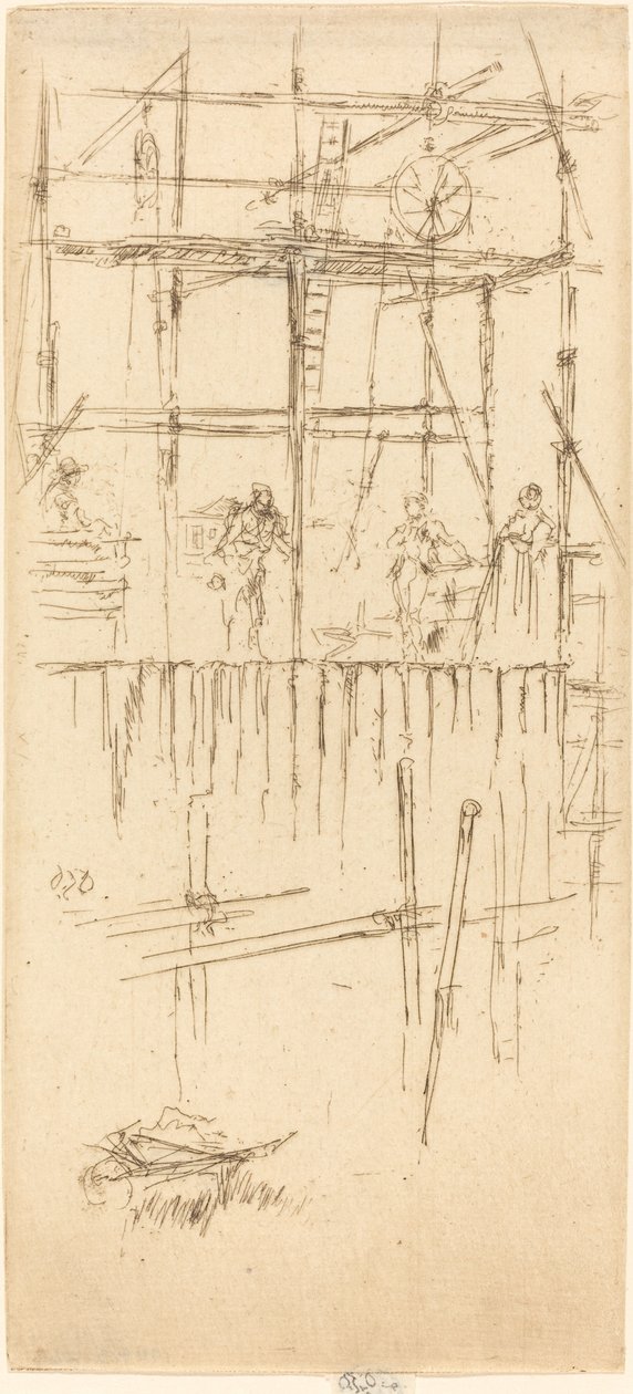 Savoy Steigers door James Abbott McNeill Whistler