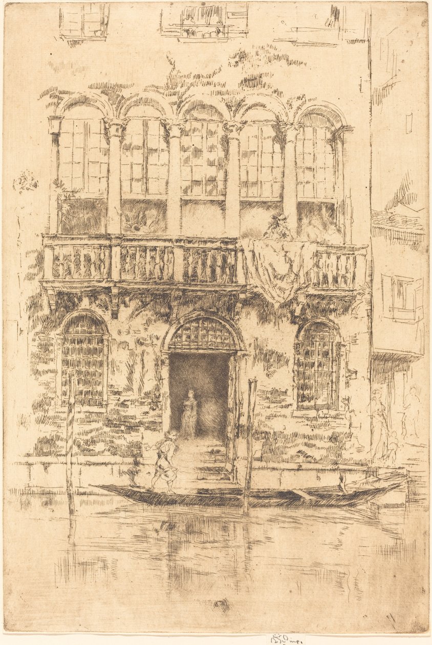 Het Balkon door James Abbott McNeill Whistler