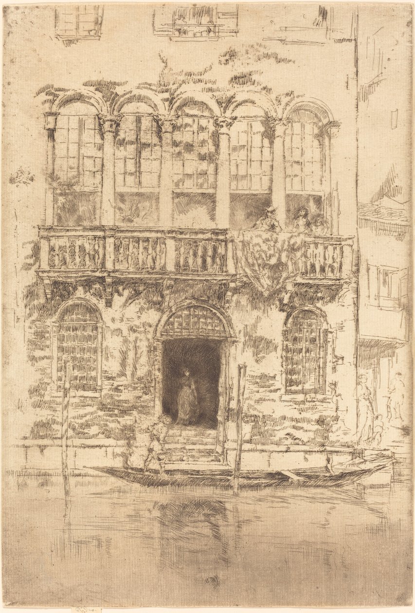 Het balkon door James Abbott McNeill Whistler