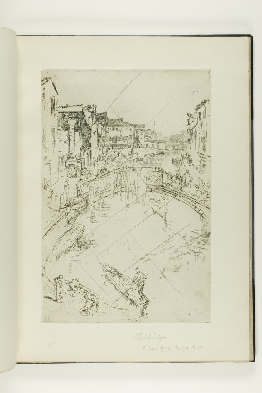 De brug, Santa Marta door James McNeill Whistler
