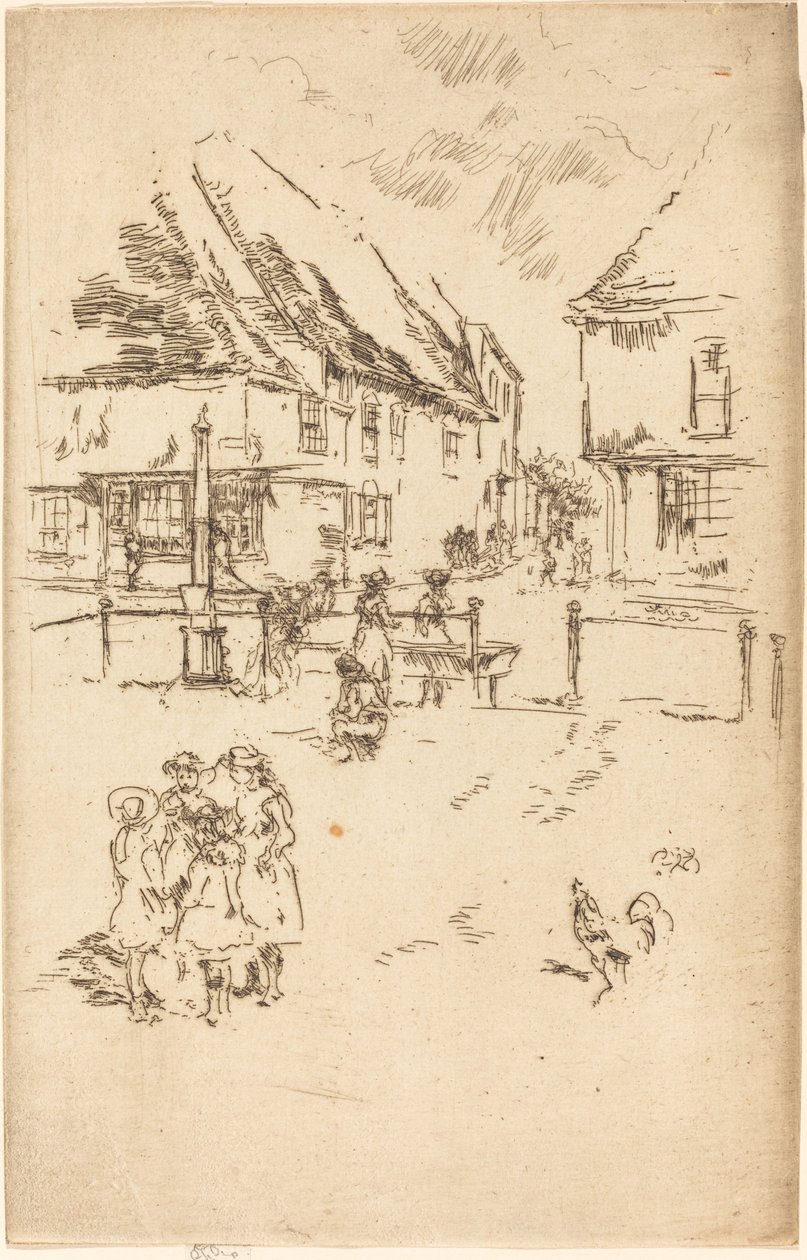 De Haan en de Pomp door James Abbott McNeill Whistler
