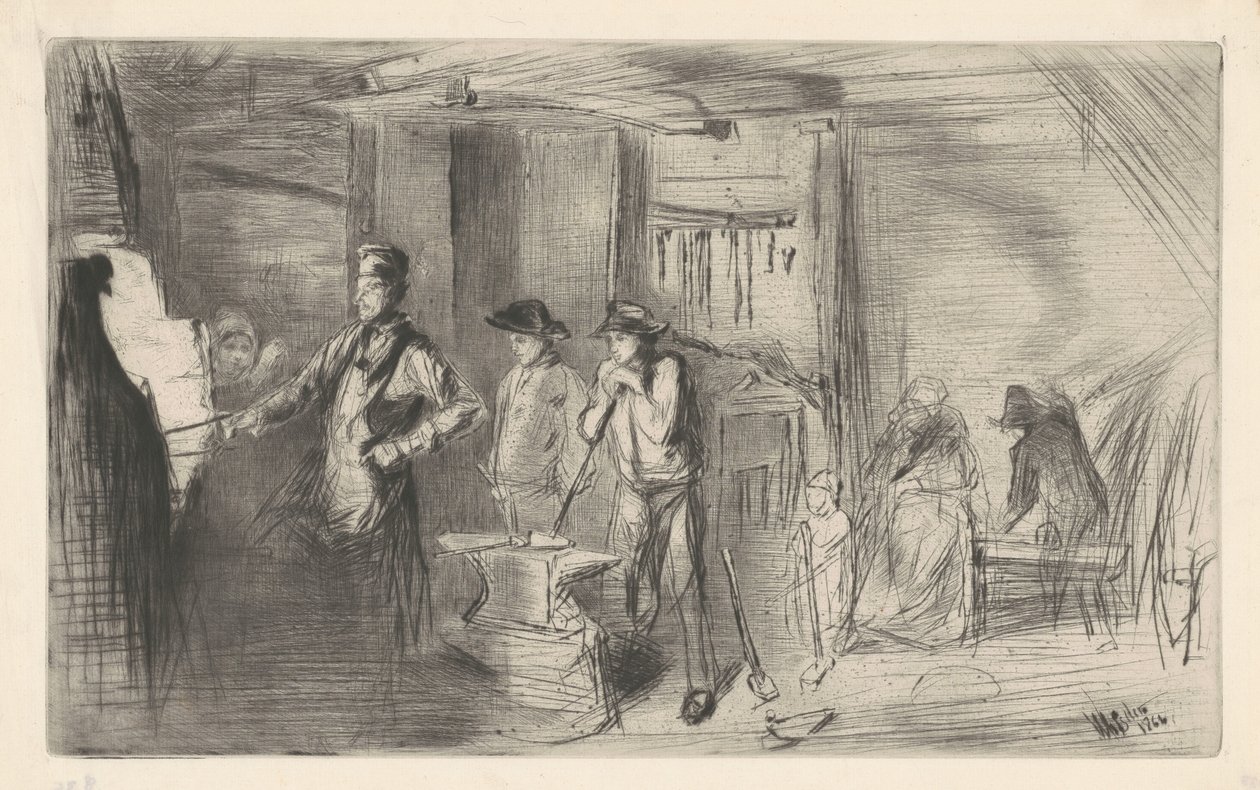 De Smidse door James Abbott McNeill Whistler