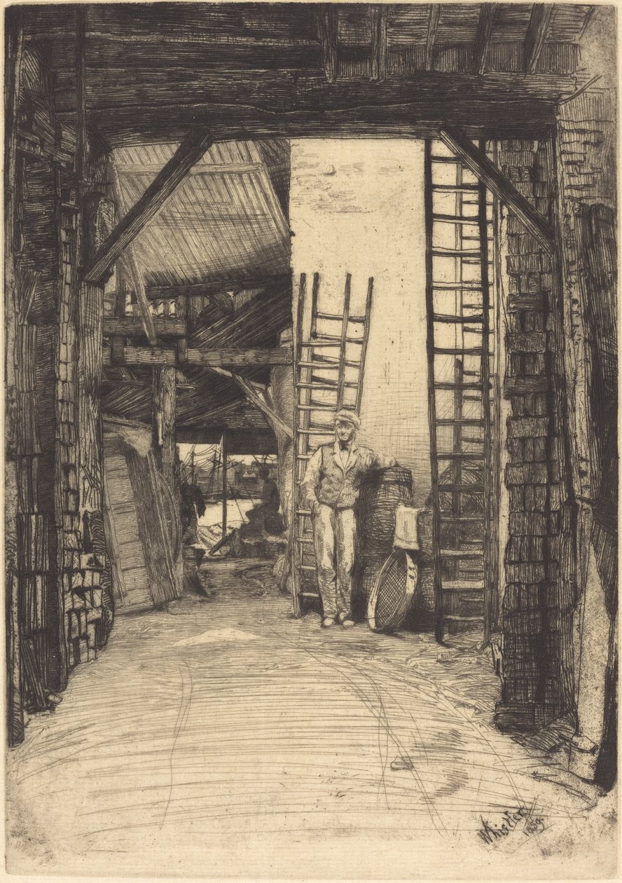 De Kalkbrander door James Abbott McNeill Whistler