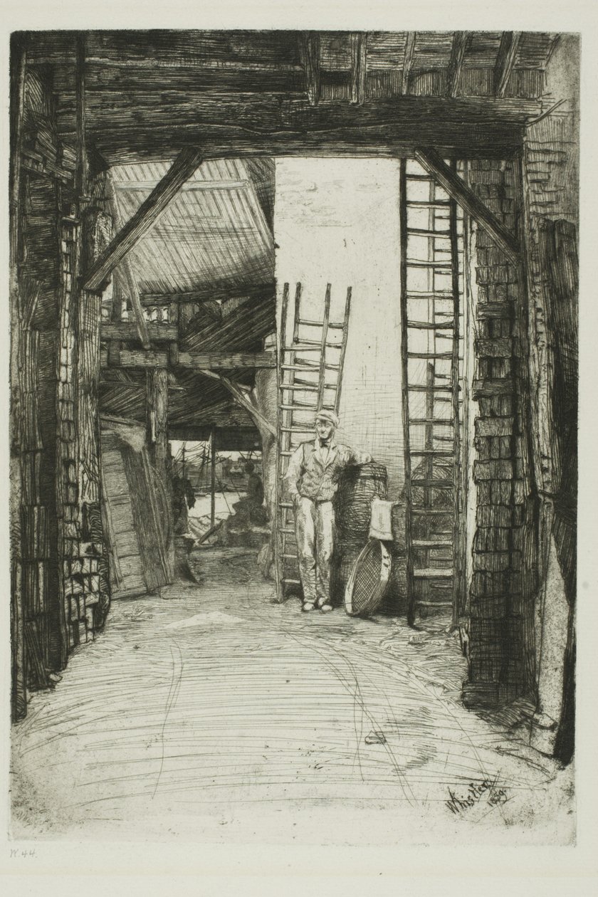 De kalkbrander door James Abbott McNeill Whistler