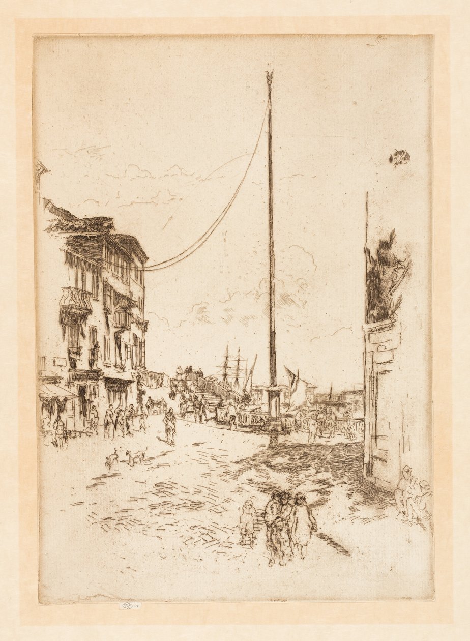 De Kleine Mast door James Abbott McNeill Whistler