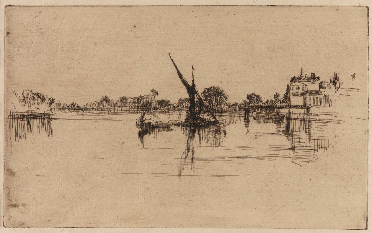 De Kleine Putney door James Abbott McNeill Whistler