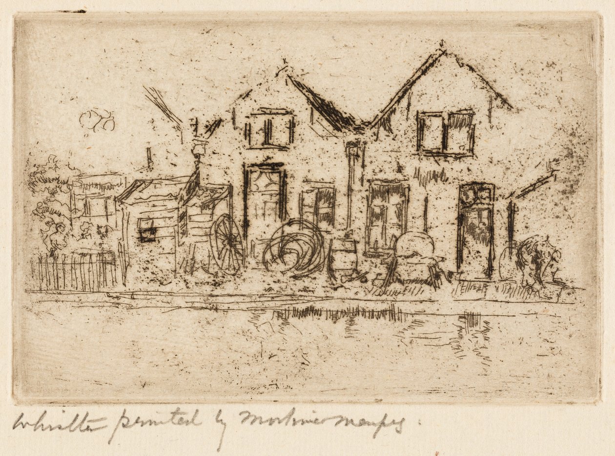 De kleine wagenmakerij door James McNeill Whistler